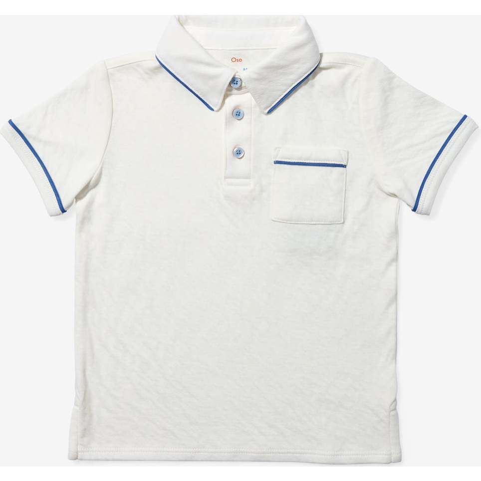 Marco Polo, Navy Piping - Polo Shirts - 1