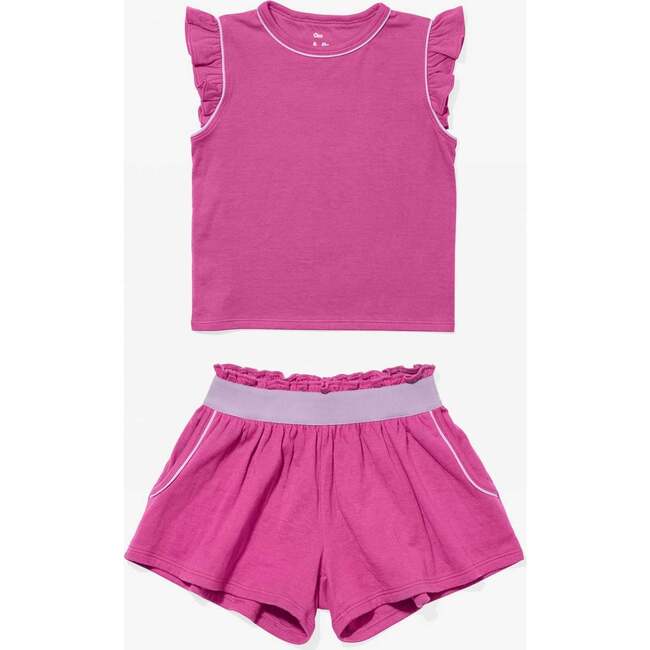 Bea Short Set, Bougainvillea