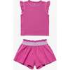 Bea Short Set, Bougainvillea - Shorts - 1 - thumbnail
