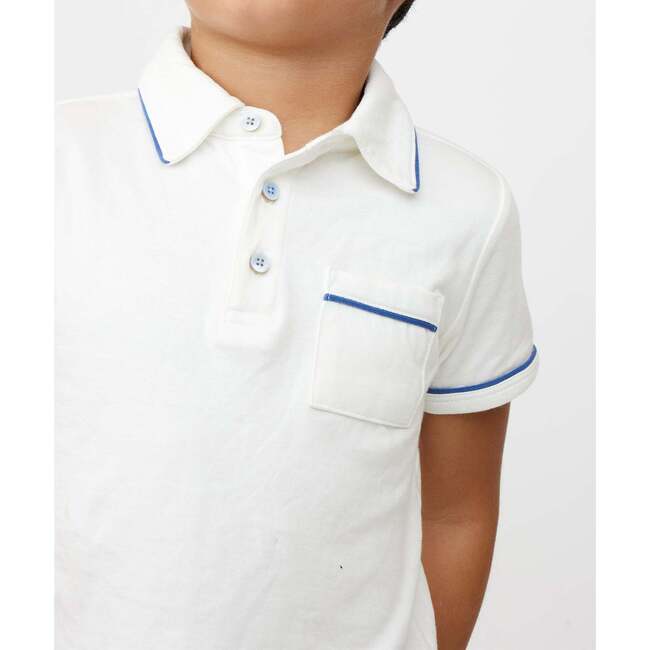 Marco Polo, Navy Piping - Polo Shirts - 3