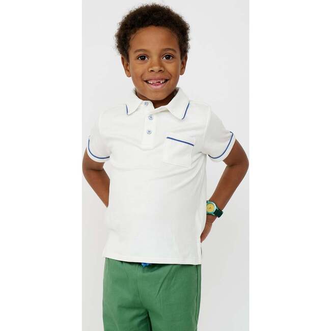 Marco Polo, Navy Piping - Polo Shirts - 5