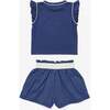 Bea Baby Short Set, Navy - Shorts - 2
