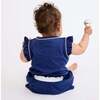Bea Baby Short Set, Navy - Shorts - 4