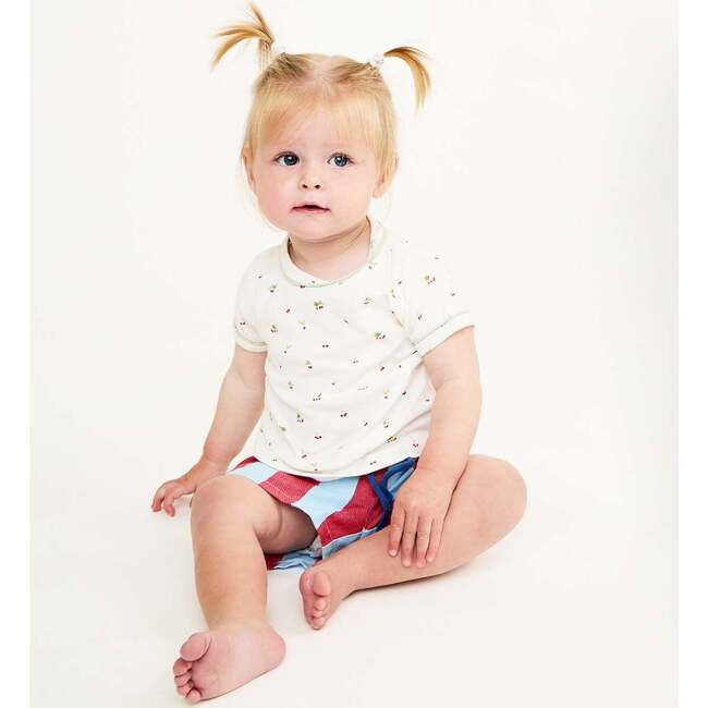Bingo Baby Short, Cherry Stripe - Shorts - 4