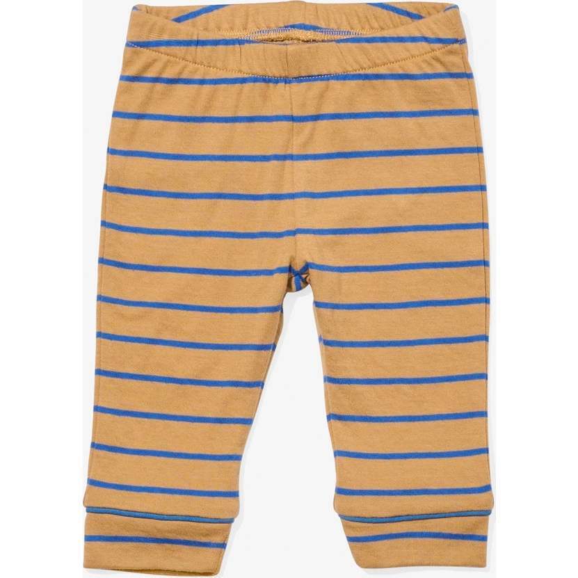 Andy Baby Legging, Camel Fine Stripe - Leggings - 1