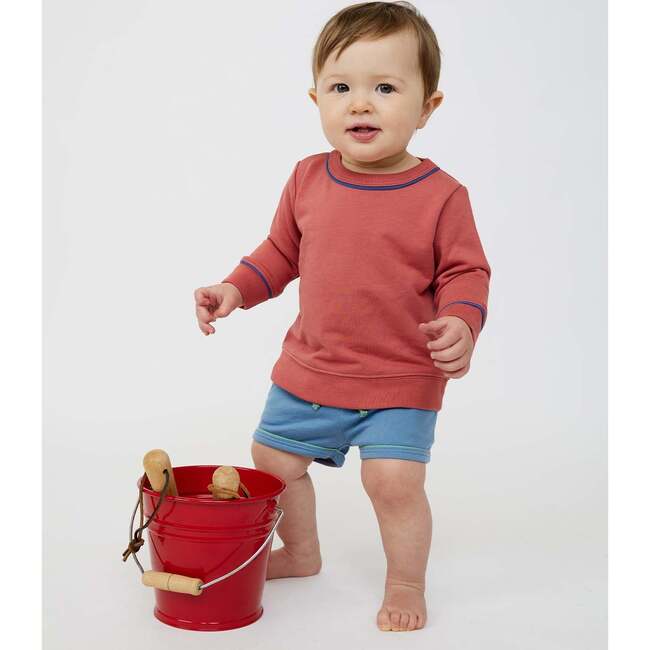 Bailey Baby Short, Dusty Blue - Shorts - 4