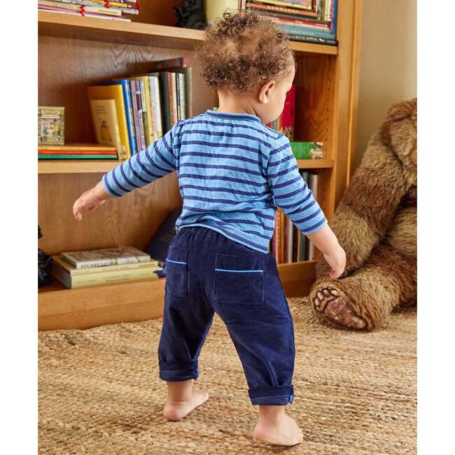 Bowie Baby Pant, Navy Corduroy - Pants - 4