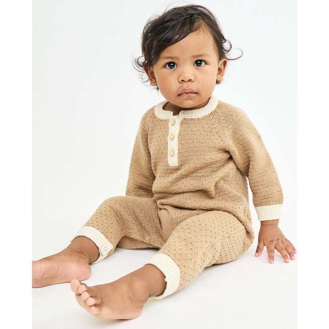 Archie Jumpsuit, Camel - Rompers - 4