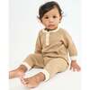 Archie Jumpsuit, Camel - Rompers - 4