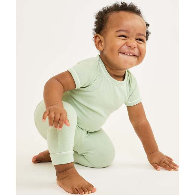 Andy Baby Legging, Sea Glass - Leggings - 4