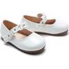 Amelia Floral Band Flats, White - Mary Janes - 1 - thumbnail