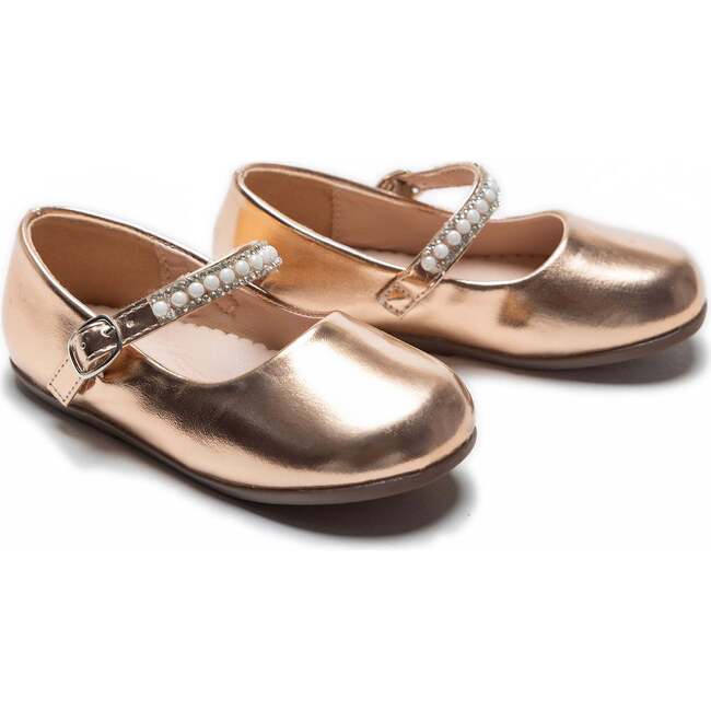 Margot Pearl Band Flats, Champagne