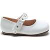 Amelia Floral Band Flats, White - Mary Janes - 2