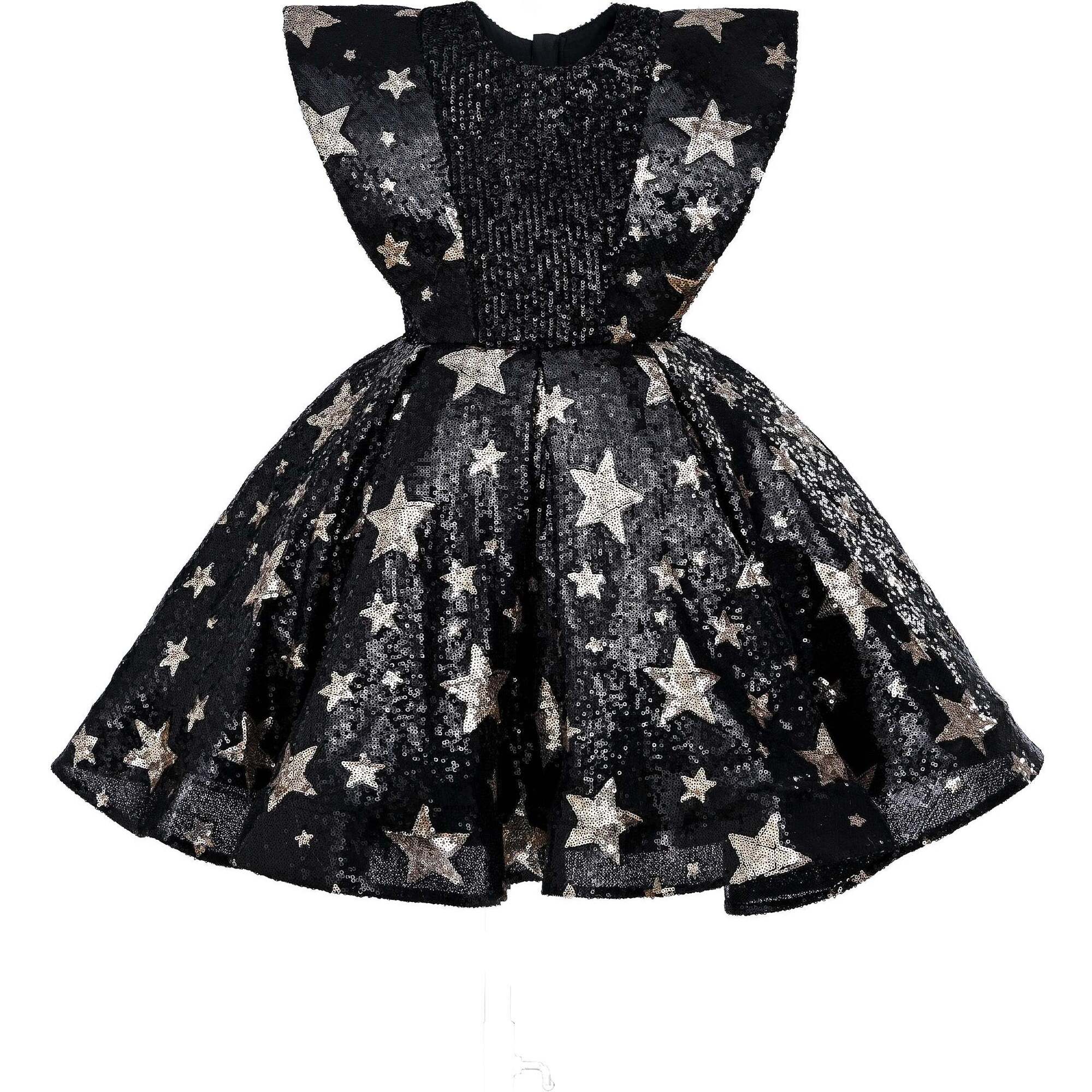 Starlit Rivior Dress, Black - Dresses - 1