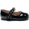 Amelia Floral Band Flats, Black - Mary Janes - 2