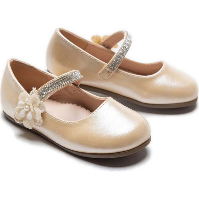 Primrose Rhinestone Flats, Copper - Mary Janes - 3
