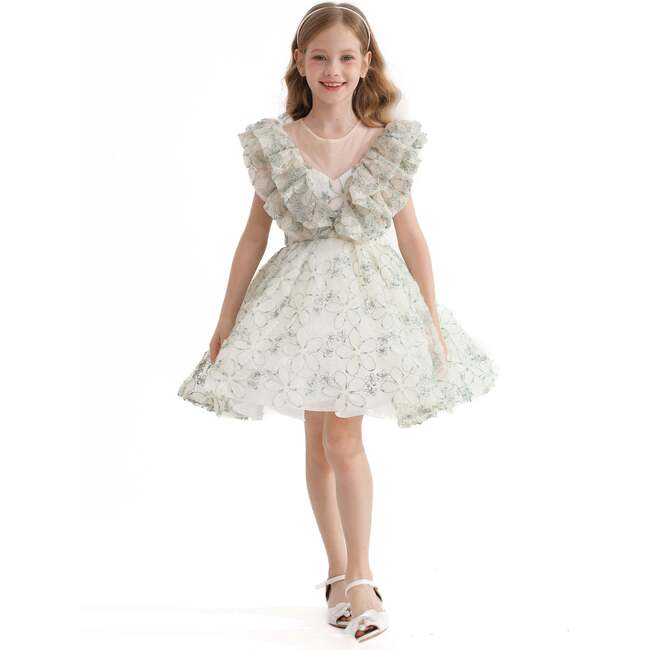 Floral Honeydale Dress, Green - Dresses - 2