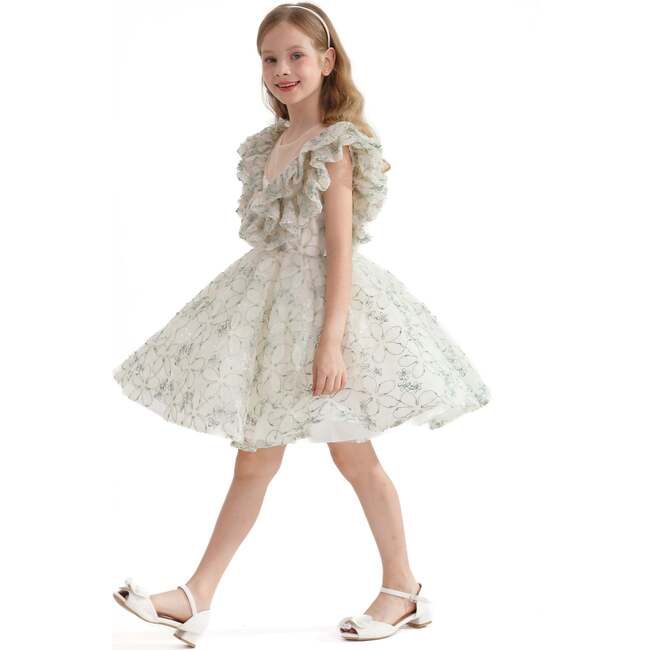Floral Honeydale Dress, Green - Dresses - 3