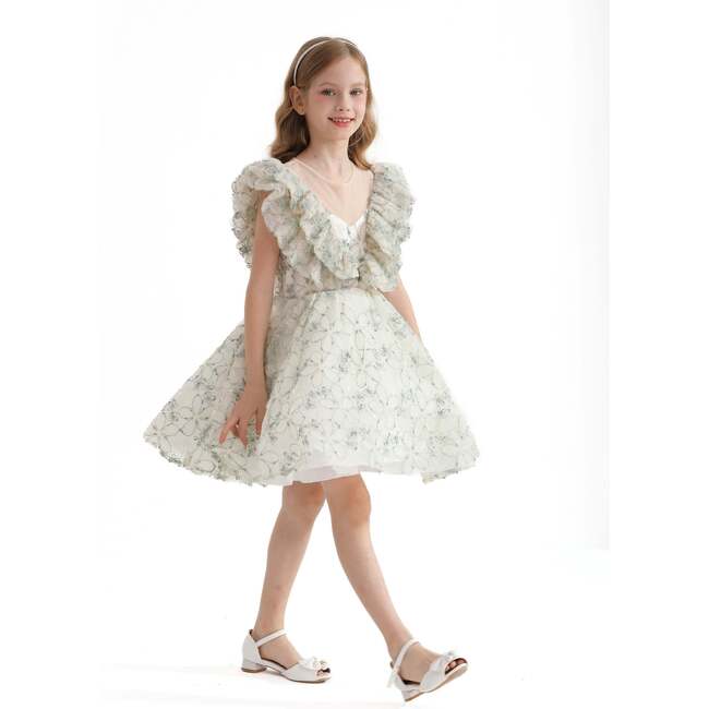 Floral Honeydale Dress, Green - Dresses - 4