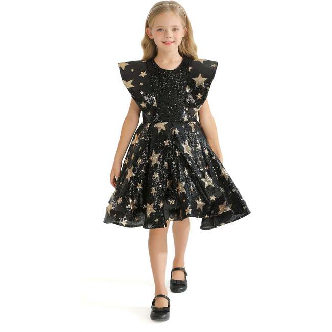 Starlit Rivior Dress, Black - Dresses - 4