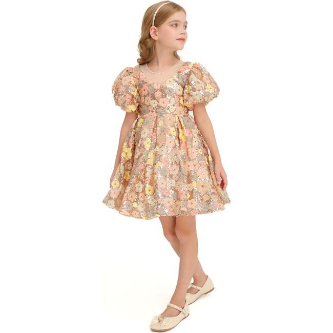 Blossom Lamore Dress, Champagne - Dresses - 4