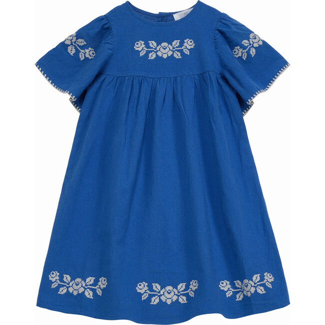 Leonidas Dress, Blue - Dresses - 1