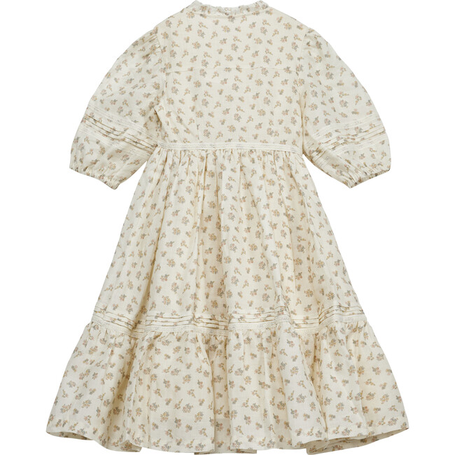 Madelaine Dress, Cream Flower - Dresses - 2