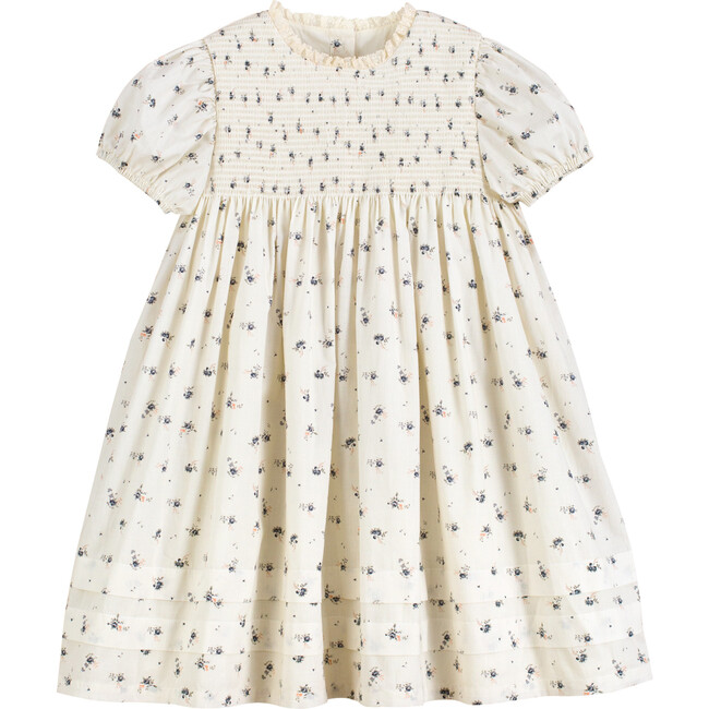 Silvia Dress, Blue Flower - Dresses - 1