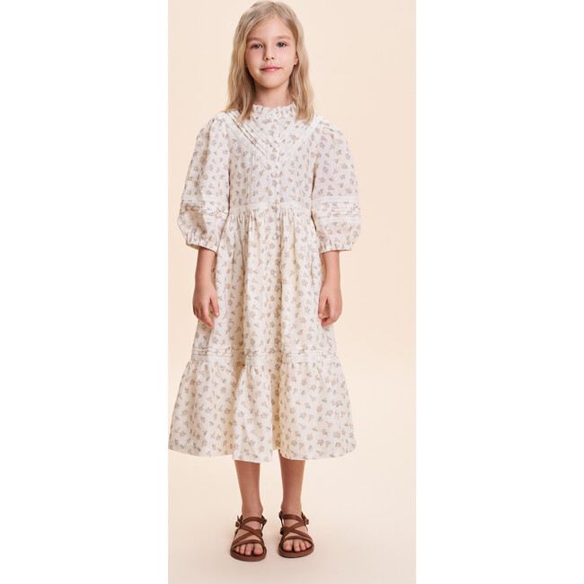 Madelaine Dress, Cream Flower - Dresses - 3