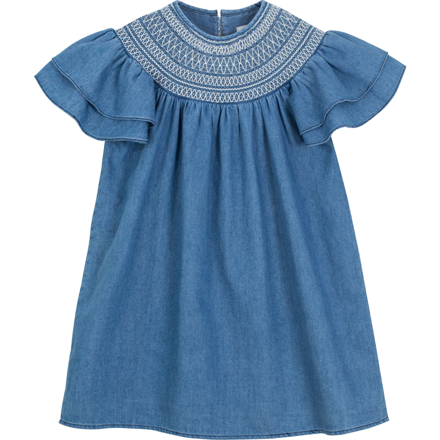 Carla Dress, Denim Blue - Dresses - 1