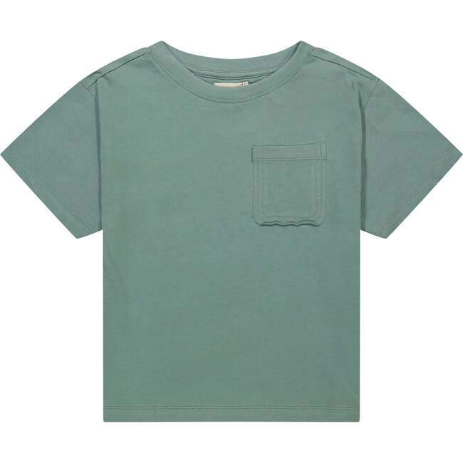 Short Sleeve Tee Shirt Boy, Sea Mist