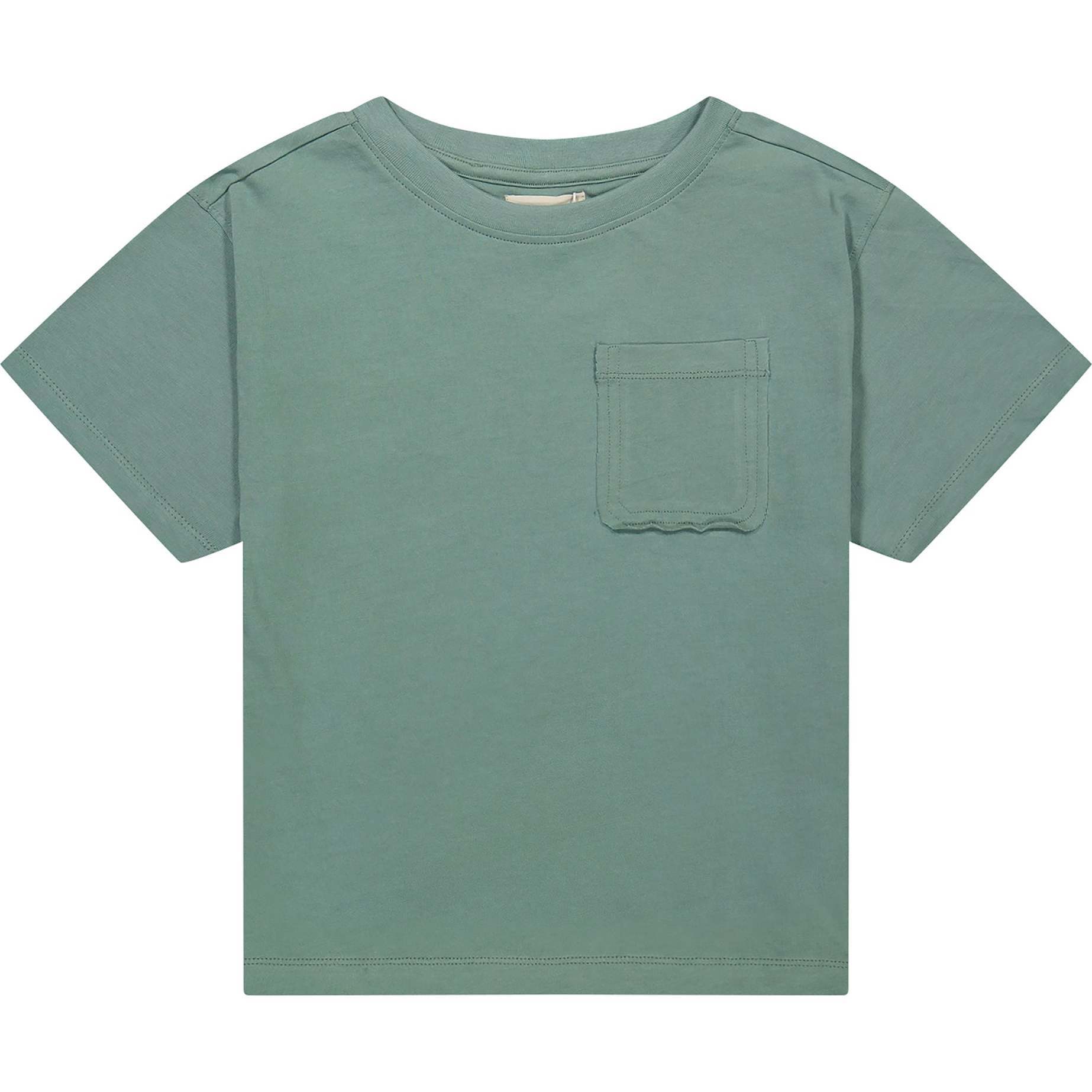 Short Sleeve Tee Shirt Toddler Boy, Sea Mist - T-Shirts - 1