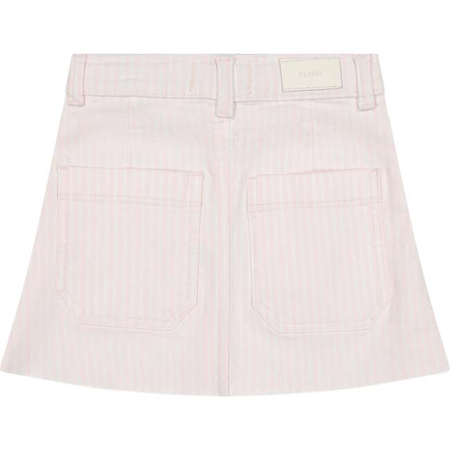 Jenny Mini Skirt Toddler Girl, Pink Stripe - Skirts - 2