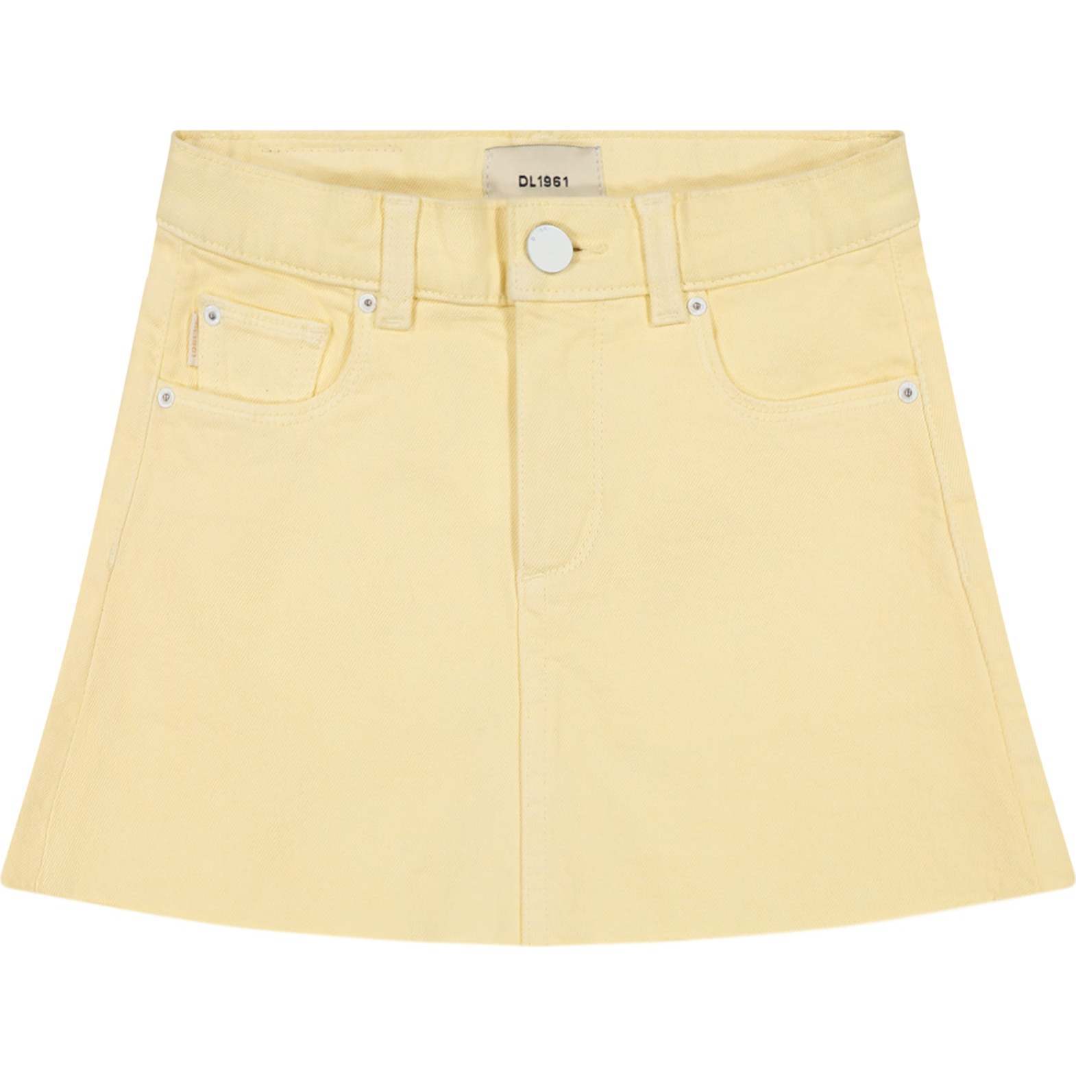 Jenny Mini Skirt Girl, Citron - Skirts - 1