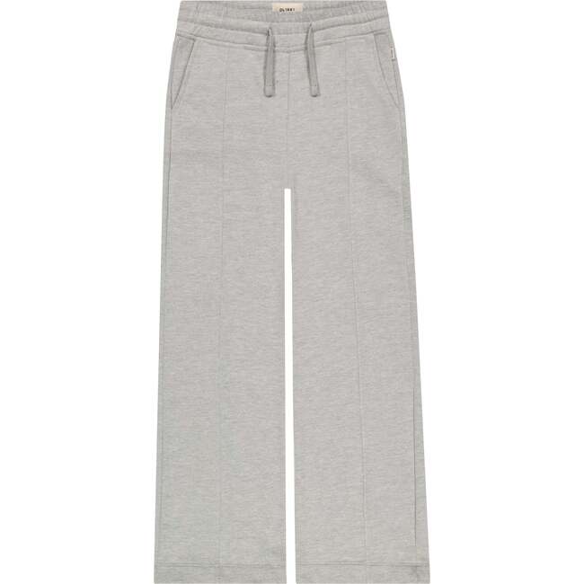 Lily Drawstring Wide Leg Pull-On Pant, Grey