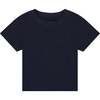 Classic Fit Crew Neck Short Sleeve T-Shirt, Marine - T-Shirts - 1 - thumbnail