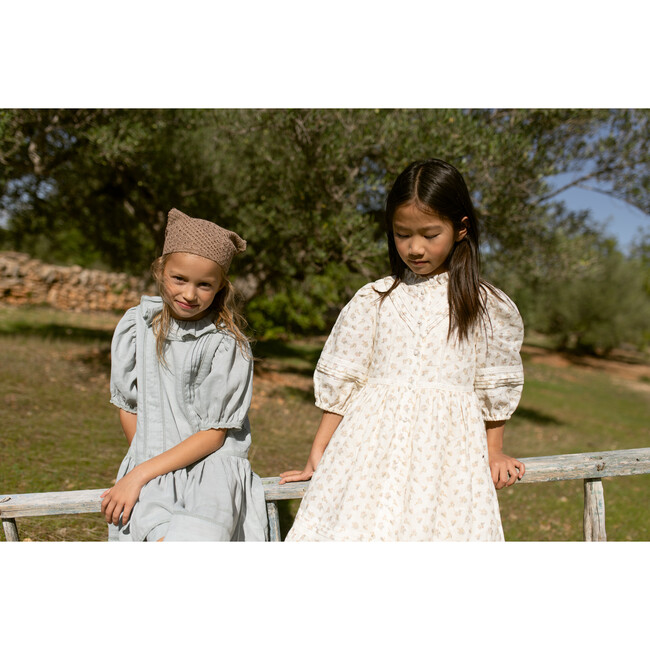 Madelaine Dress, Cream Flower - Dresses - 6