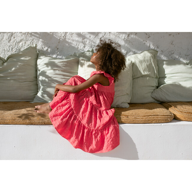 Tulip Dress, Coral - Dresses - 6
