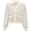 Veronica Cardigan, Cream/Black - Cardigans - 1 - thumbnail