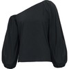 Tabitha Top, Black - Blouses - 1 - thumbnail