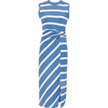 Sleeveless Striped Cody Dress, French Blue/Cream - Dresses - 1 - thumbnail
