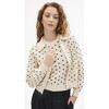 Veronica Cardigan, Cream/Black - Cardigans - 5