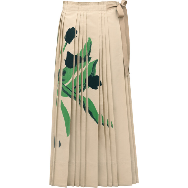 Shayla Skirt, Light Khaki Multi