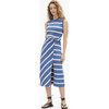 Sleeveless Striped Cody Dress, French Blue/Cream - Dresses - 2