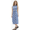 Sleeveless Striped Cody Dress, French Blue/Cream - Dresses - 3