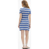 Short Striped Cody Dress, French Blue/Cream - Dresses - 4