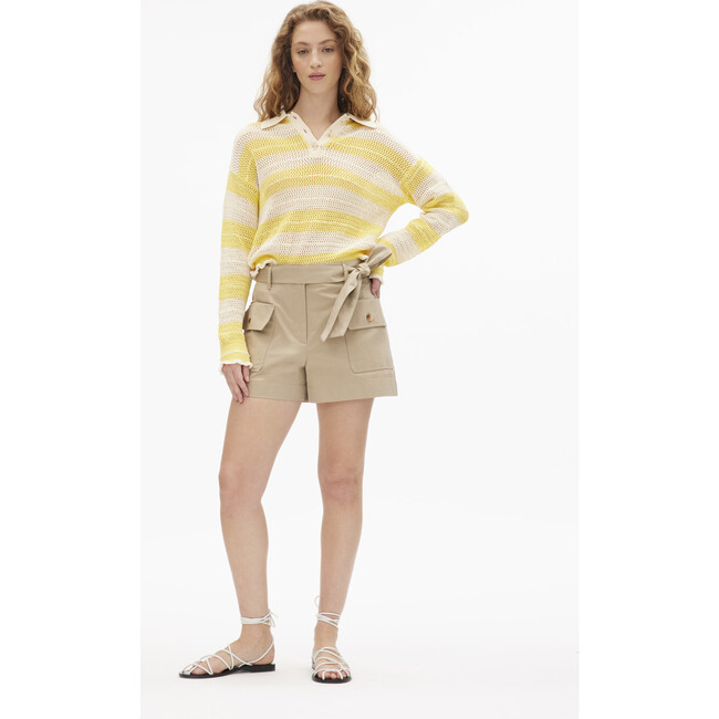 Quinn Sweater, Lemon/Ivory Multi - Sweaters - 2