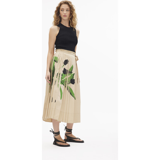 Shayla Skirt, Light Khaki Multi - Skirts - 3
