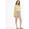Quinn Sweater, Lemon/Ivory Multi - Sweaters - 3