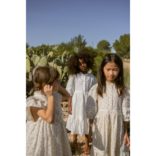 Madelaine Dress, Cream Flower - Dresses - 7